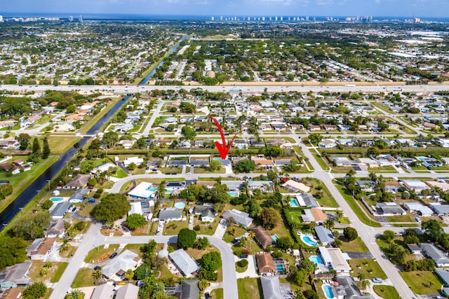 birds eye view of property