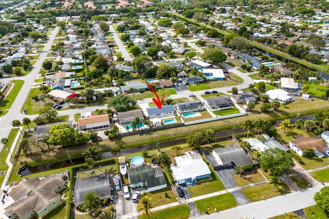 birds eye view of property featuring a residential view