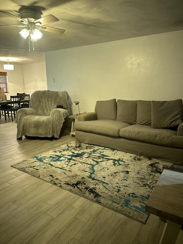 living room featuring wood finished floors