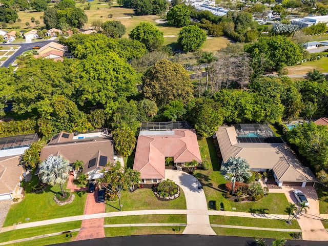 drone / aerial view featuring a residential view