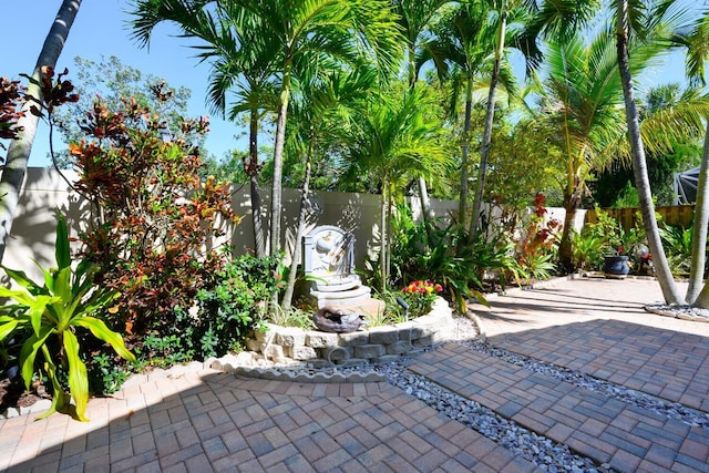 view of patio with fence