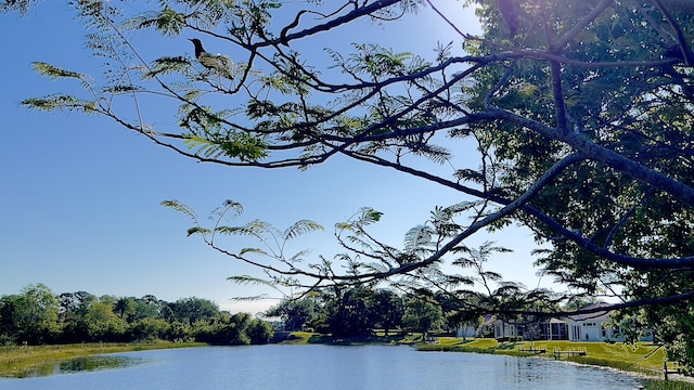 view of water feature