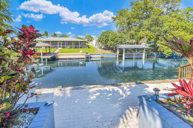 view of water feature