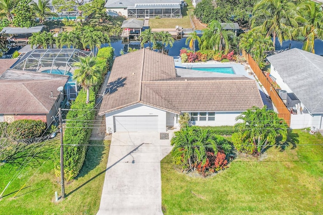 birds eye view of property