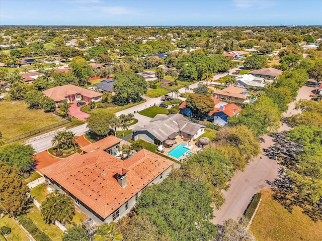 bird's eye view featuring a residential view