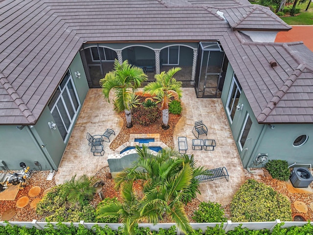 3934 Sherwood Blvd, Delray Beach, FL 33445 - bird's eye view with a residential view