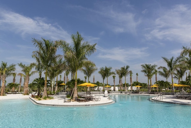 community pool featuring a patio