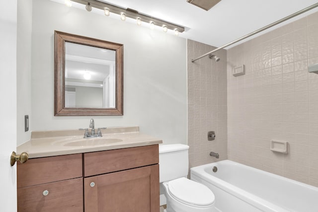6620 Boca De Mar Dr Unit 105, Boca Raton, FL 33433 - full bathroom with washtub / shower combination, vanity, and toilet