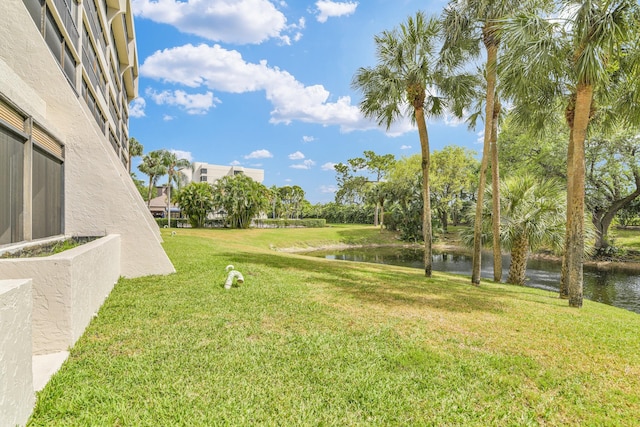 6620 Boca De Mar Dr Unit 105, Boca Raton, FL 33433 - view of yard featuring a water view