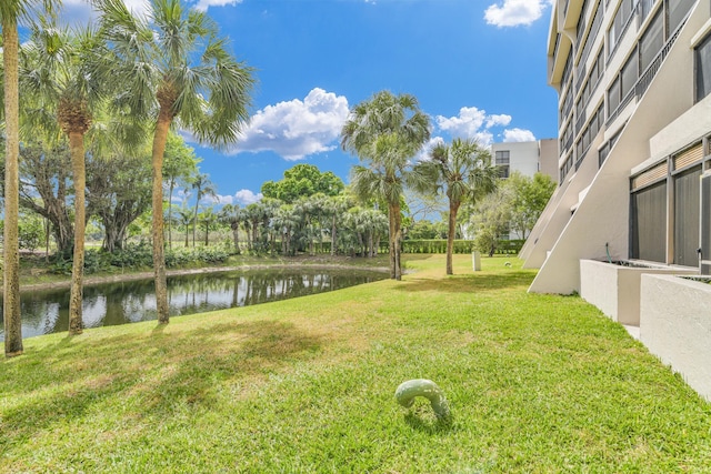 6620 Boca De Mar Dr Unit 105, Boca Raton, FL 33433 - view of yard with a water view