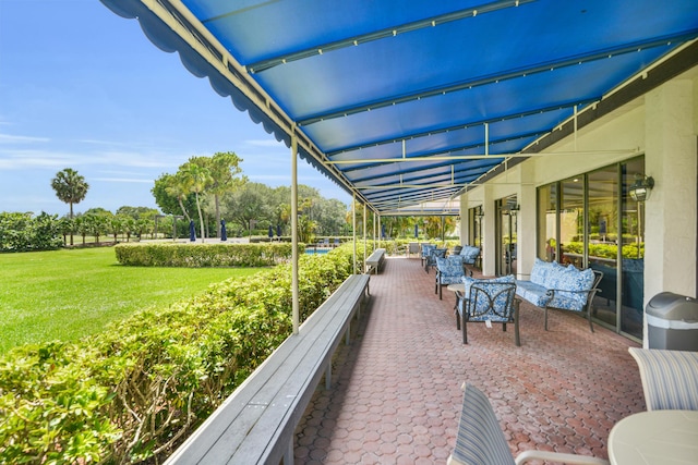 6620 Boca De Mar Dr Unit 105, Boca Raton, FL 33433 - view of patio featuring outdoor dining area