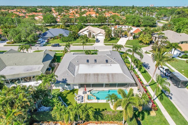 bird's eye view featuring a residential view