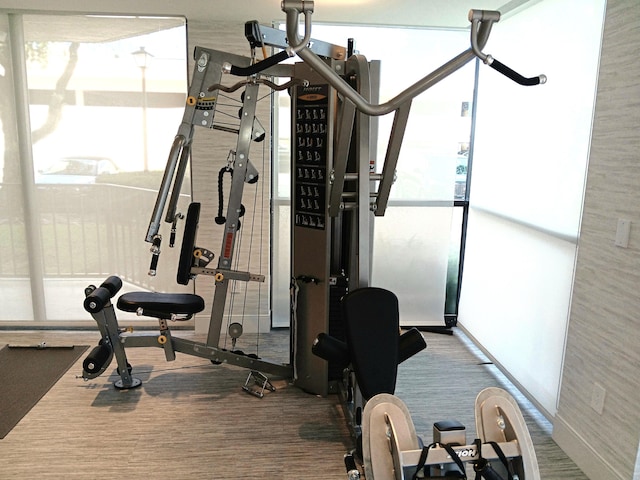 view of workout room