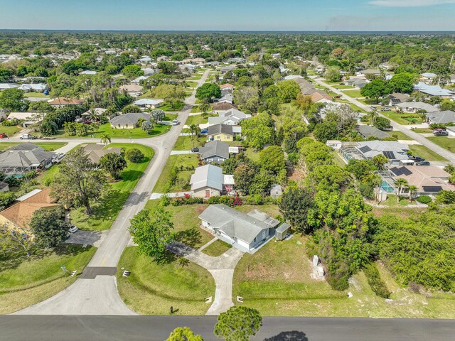 bird's eye view with a residential view