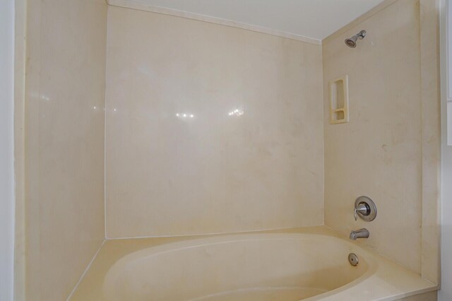 bathroom with a shower and a tub to relax in