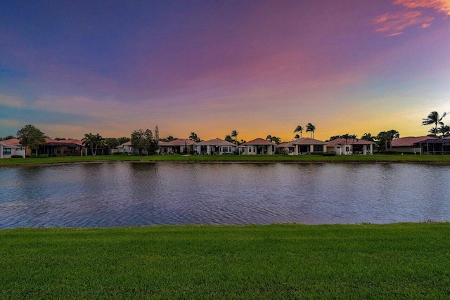 water view featuring a residential view