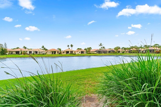 water view featuring a residential view