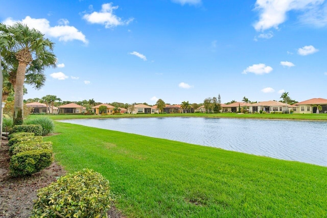 water view featuring a residential view