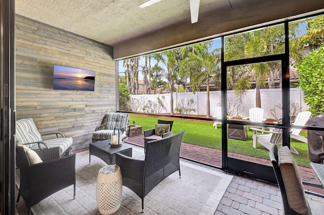 sunroom with a wealth of natural light