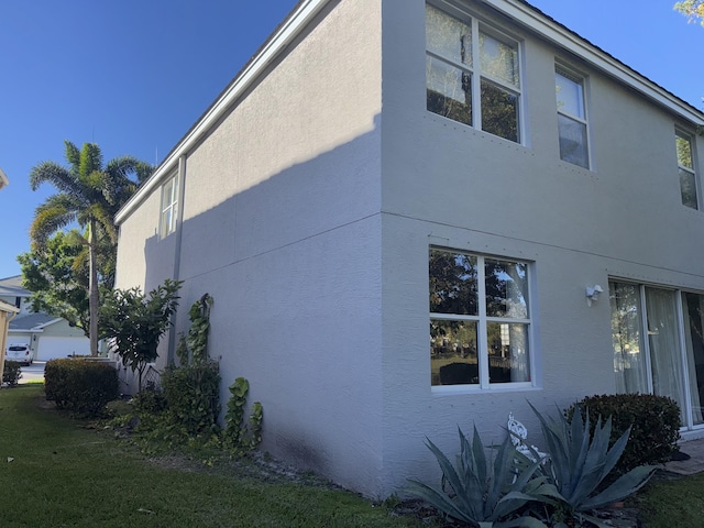 view of home's exterior featuring stucco siding