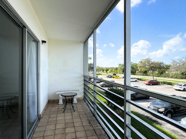 view of balcony