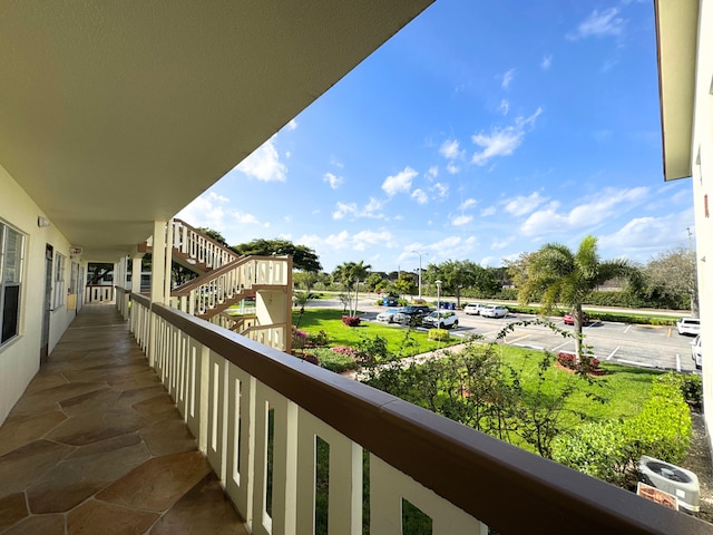 view of balcony