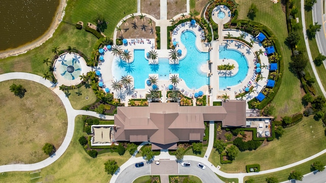 drone / aerial view