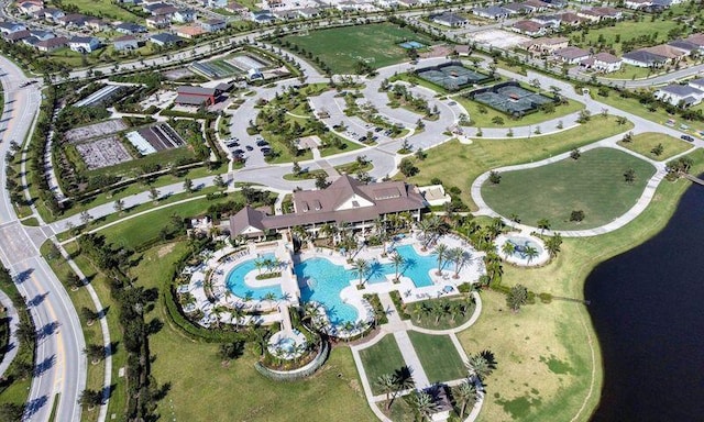 1360 Wandering Willow Way, The Acreage, FL 33470 - aerial view of property and surrounding area with a pool area