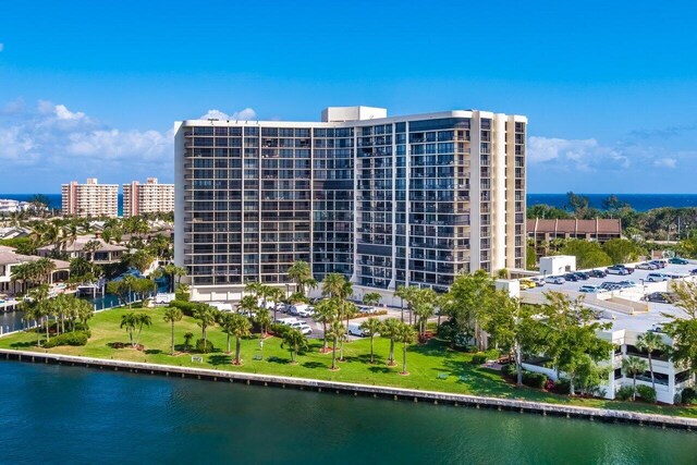 view of property featuring a water view