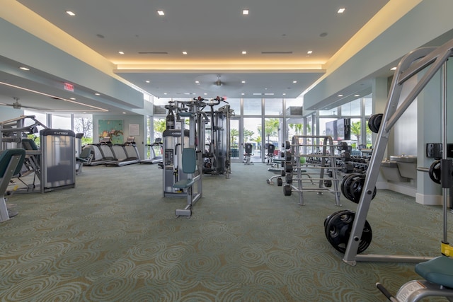 view of workout area