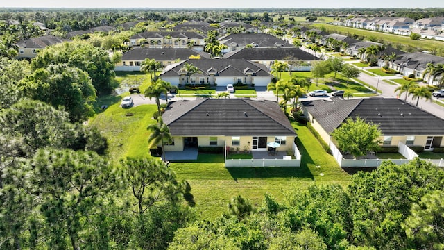 drone / aerial view featuring a residential view