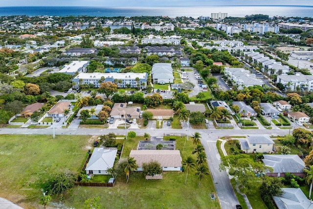 aerial view featuring a residential view