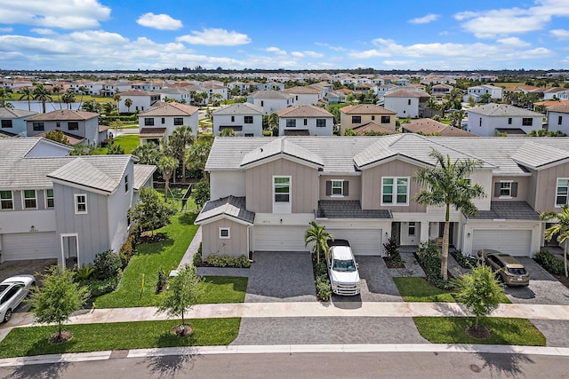 aerial view featuring a residential view