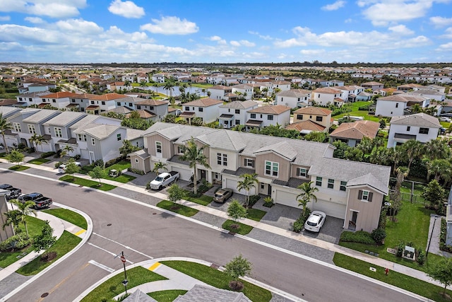 aerial view featuring a residential view