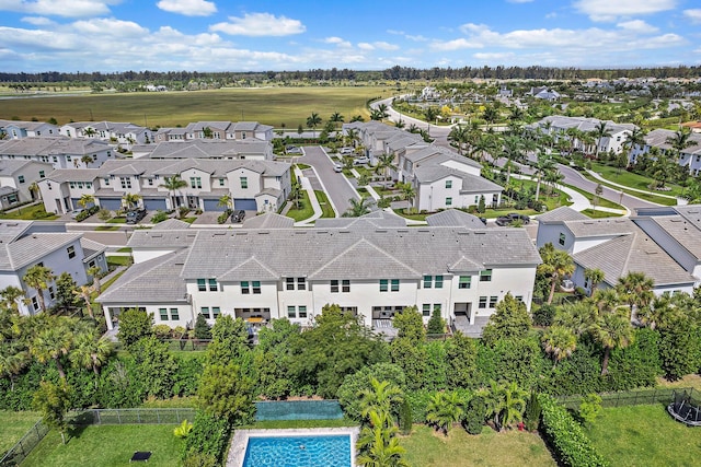 drone / aerial view featuring a residential view