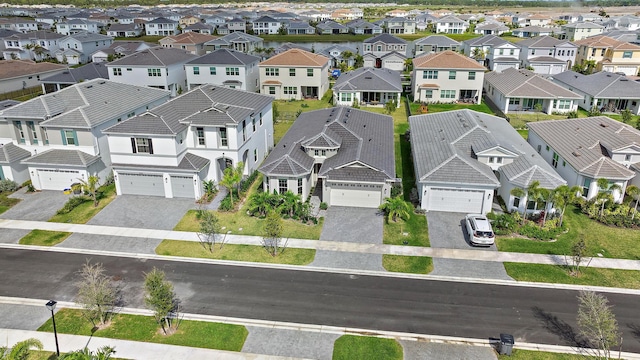 aerial view featuring a residential view