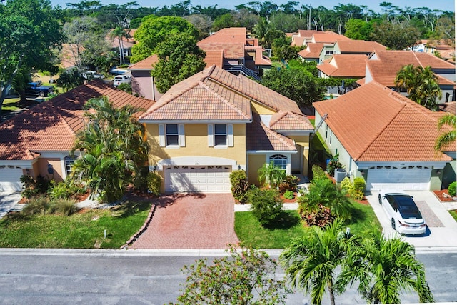 aerial view featuring a residential view