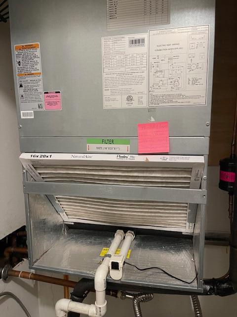 interior details featuring heating unit