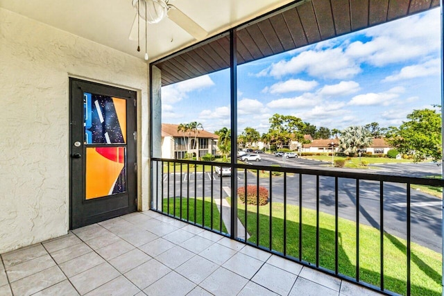337 Knotty Pine Cir Unit A-2, Greenacres, FL 33463 - interior space with a residential view and a ceiling fan