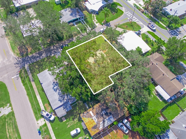 bird's eye view with a residential view