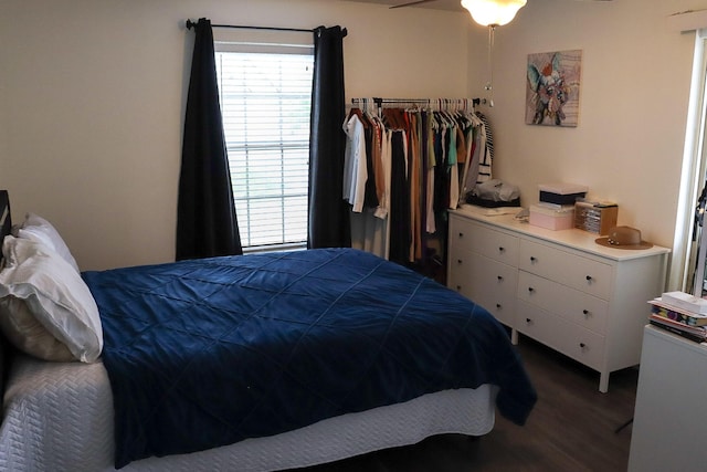 bedroom featuring wood finished floors