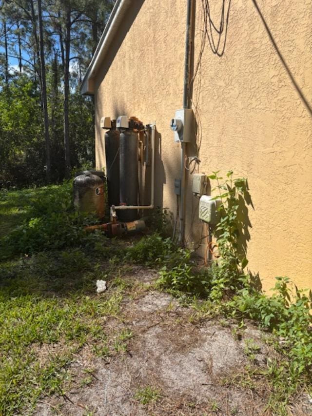 view of property exterior with stucco siding