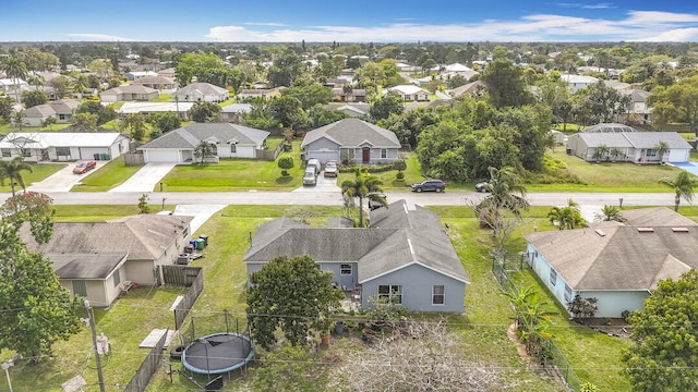 bird's eye view featuring a residential view