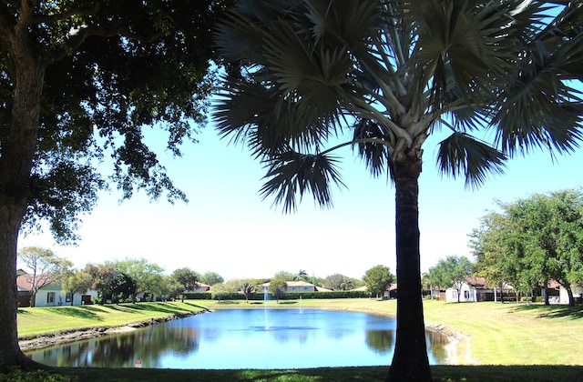 view of water feature