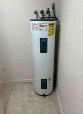 utilities featuring electric water heater