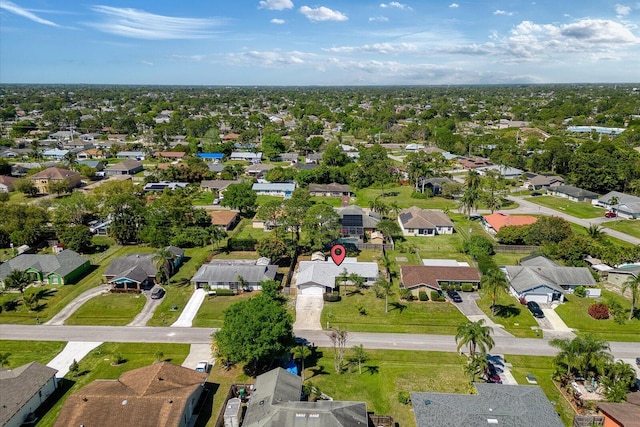 bird's eye view featuring a residential view