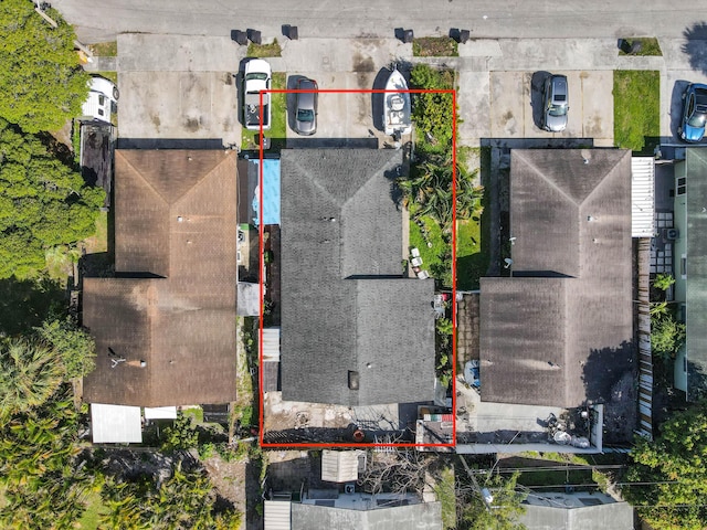 1022 Green St, West Palm Beach, FL 33405 - aerial overview of property's location with property parcel outlined