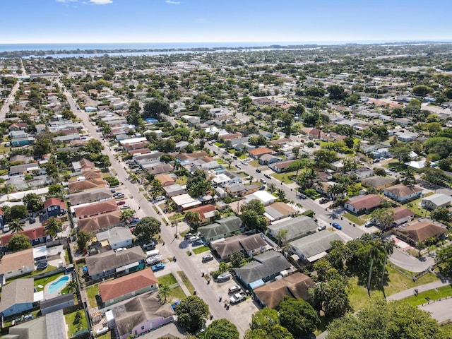 bird's eye view with a residential view