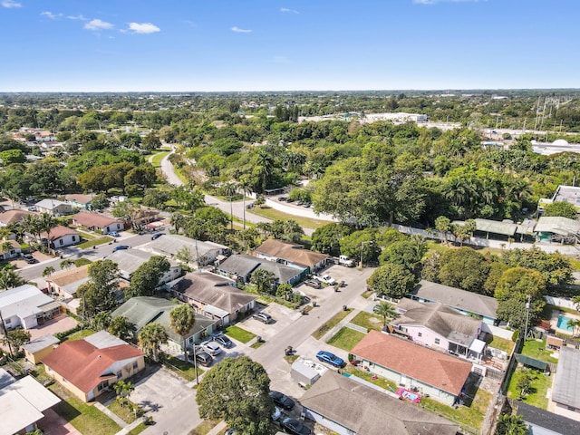 aerial view featuring a residential view