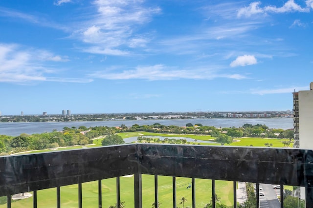 view of water feature